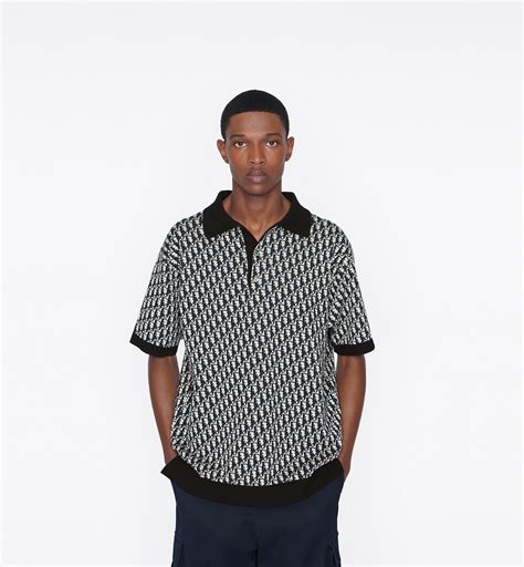 dior oblique polo black|Dior Oblique Shirt Black Cotton Jacquard .